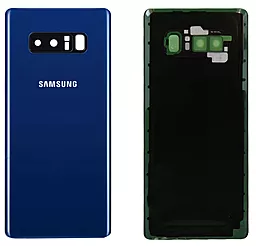 Задняя крышка корпуса Samsung Galaxy Note 8 со стеклом камеры, Original Deep Sea Blue