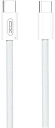 Кабель XO NBQ260B USB Type-C - Type-C cable 60w 3a 1.5м PD cable White - фото Кабель XO NBQ260B USB Type-C - Type-C cable 60w 3a 1.5м PD cable White