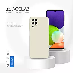 Чохол ACCLAB SoftShell для Samsung Galaxy A22 LTE (4G) White - мініатюра 4