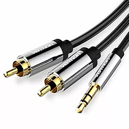 Аудио кабель Vention AUX mimi Jack 3.5 мм - 2xRCA M/M 3м cable black (BCLBI)