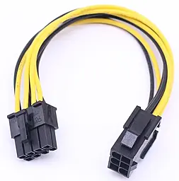 Кабель (шлейф) EasyLife 6pin - 8pin 0.2м чёрный (YT-PAPV-6P->8P) - фото Кабель (шлейф) EasyLife 6pin - 8pin 0.2м чёрный (YT-PAPV-6P->8P)