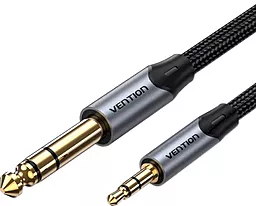 Аудіо кабель Vention Jack 6.35mm - mini Jack 3.5mm M/M cable 1.5 м gray (BAUHG)