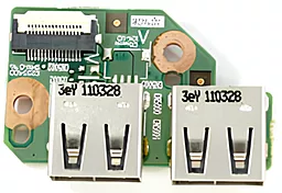 Универсальный разъем для ноутбука USB 2.0 (2 шт) на плате №11 - фото Универсальный разъем для ноутбука USB 2.0 (2 шт) на плате №11