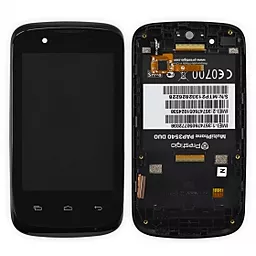 Дисплей Prestigio MultiPhone 3540 Duo с тачскрином и рамкой, Black