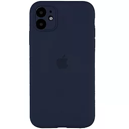 Чохол Silicone Case Full Camera для Apple IPhone 12  Midnight Bue
