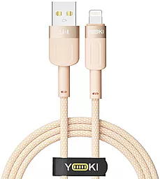 Кабель Yoki YK-ST41 STYLE USB-A - Lightning 12w 2.4a 1.2м cable Orange - фото Кабель Yoki YK-ST41 STYLE USB-A - Lightning 12w 2.4a 1.2м cable Orange