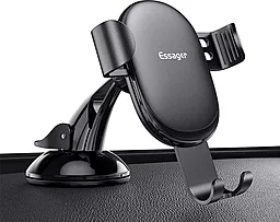 Держатель Essager MoJack Gravity Car (osculum type) Black (EZJXP-MJ01) - фото Держатель Essager MoJack Gravity Car (osculum type) Black (EZJXP-MJ01)