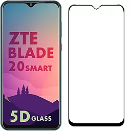 Захисне скло 1TOUCH Full Glue ZTE Blade 20 Smart (без упаковки) Black