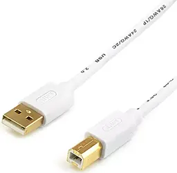 Кабель (шлейф) Atcom USB 2.0 USB 2.0 AM/BM 1.8м Белый - фото Кабель (шлейф) Atcom USB 2.0 USB 2.0 AM/BM 1.8м Белый