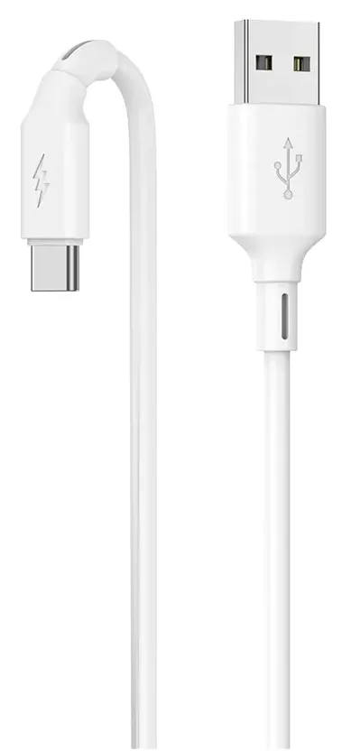 Кабель Jellico B24 USB-A - Type-C 15w 3.1a 1м cable White - фото 1