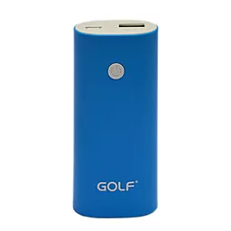 Повербанк GOLF Gf-208 5200 mAh Blue - фото Повербанк GOLF Gf-208 5200 mAh Blue