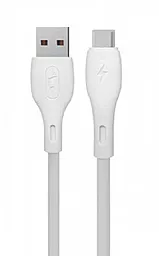 USB Кабель SkyDolphin S22T Soft Silicone USB Type-C Cable White