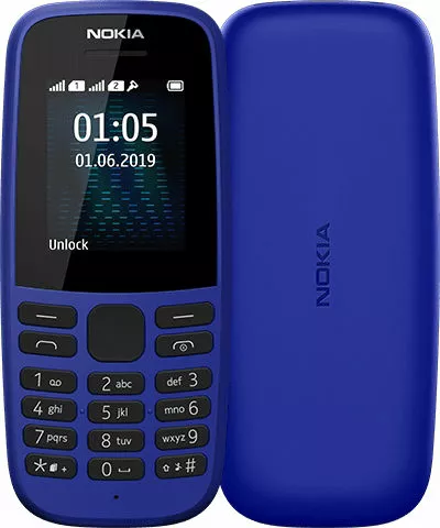 Мобільний телефон Nokia 105 Single sim 2019 (16KIGL01A13) Blue - фото 1
