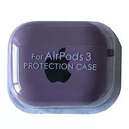 Силиконовый чехол NICHOSI для AirPods 3 microfiber with logo Blueberry