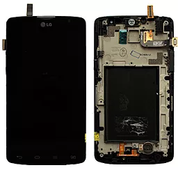 Дисплей LG L80 Dual (D385) с тачскрином и рамкой, оригинал, Black - фото Дисплей LG L80 Dual (D385) с тачскрином и рамкой, оригинал, Black