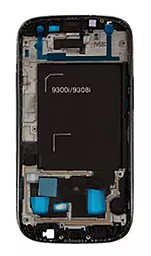 Рамка дисплея Samsung Galaxy S3 Dous I9300i Black - миниатюра 2