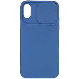 Чехол Epik Camshield Square Apple iPhone X, iPhone XS Blue - миниатюра 2