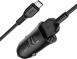 Автомобільний зарядний пристрій з швидкою зарядкою Hoco Z39 Farsighted 18W 3.4A + micro USB Cable Black - мініатюра 3