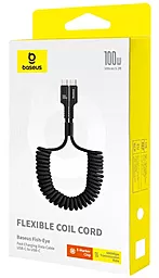 Кабель Baseus Fish-Eye USB Type-C - Type-C 100w 5a 1м PD cable Black - мініатюра 8 Кабель Baseus Fish-Eye USB Type-C - Type-C 100w 5a 1м PD cable Black - мініатюра 8