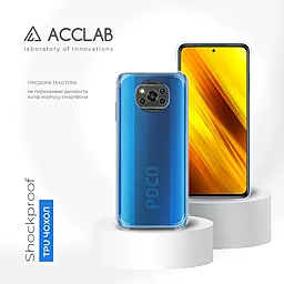 Чохол ACCLAB Shockproof для Xiaomi Poco X3 Transparent - мініатюра 4 Чохол ACCLAB Shockproof для Xiaomi Poco X3 Transparent - мініатюра 4