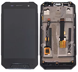 Дисплей Nomu S30 Mini с тачскрином и рамкой, Black