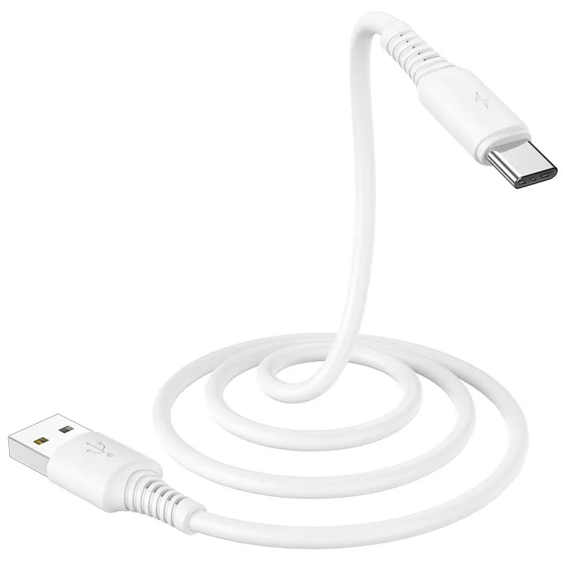 Кабель Borofone BX47 USB-A - Type-C 15w 3a 1м cable White - фото 2