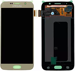 Дисплей Samsung Galaxy S6 G920 с тачскрином, сервисный оригинал, Gold - фото Дисплей Samsung Galaxy S6 G920 с тачскрином, сервисный оригинал, Gold