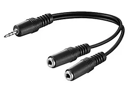 Аудио разветвитель Cablexpert mini Jack 3.5mm M/2xF black (CCA-415B)