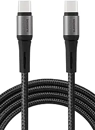 Кабель Glasscove BRAID USB Type-C - Type-C 60w 3a 1.2m cable Black (GB-CC160BK) - фото Кабель Glasscove BRAID USB Type-C - Type-C 60w 3a 1.2m cable Black (GB-CC160BK)