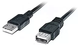 Кабель (шлейф) REAL-EL Pro USB 2.0 AM-AF 2M Black (EL123500028)