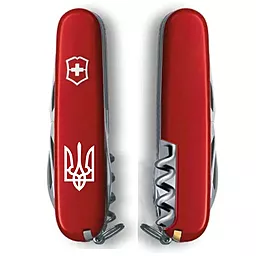 Мультитул Victorinox Camper Ukraine (1.3613_T0010u) Червоний Тризуб білий - мініатюра 2