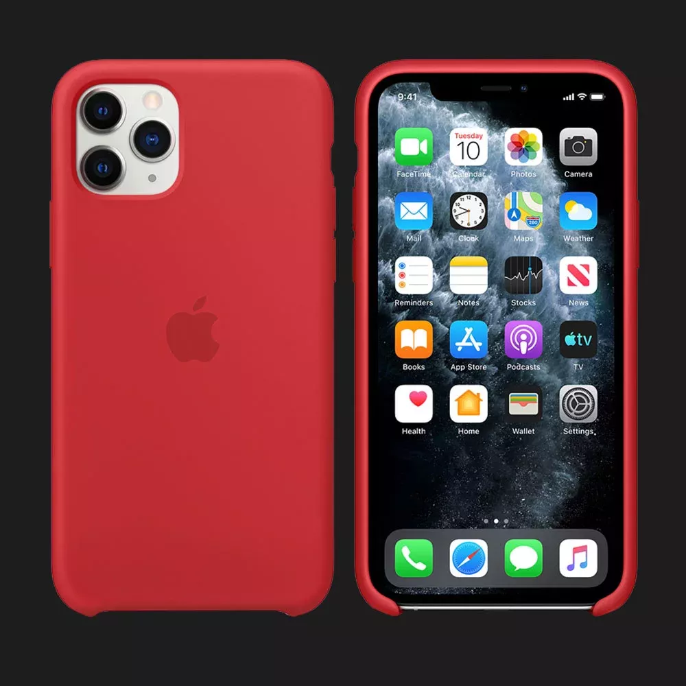 Чехол Silicone Case для Apple iPhone 11 Pro Red - фото 3