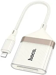Картридер Hoco UA40 Crystal Lightning 2-in-1 apricot - фото Картридер Hoco UA40 Crystal Lightning 2-in-1 apricot