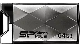 Флешка Silicon Power Touch 850 64GB Titanium (SP064GBUF2850V1T) Gray - фото Флешка Silicon Power Touch 850 64GB Titanium (SP064GBUF2850V1T) Gray