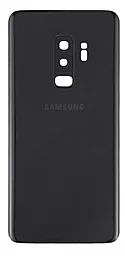 Задняя крышка корпуса Samsung Galaxy S9 Plus G965 со стеклом камеры Original Midnight Black - миниатюра 2