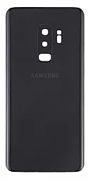 Задняя крышка корпуса Samsung Galaxy S9 Plus G965 со стеклом камеры Original Midnight Black - фото Задняя крышка корпуса Samsung Galaxy S9 Plus G965 со стеклом камеры Original Midnight Black