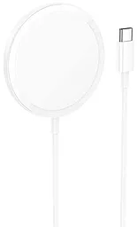 Беспроводное (индукционное) зарядное устройство Hoco CW52 15w wireless fast charger white - фото Беспроводное (индукционное) зарядное устройство Hoco CW52 15w wireless fast charger white