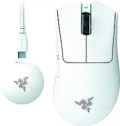Компьютерная мышка Razer DeathAdder V4 PRO White (RZ01-05330200-R3G1) - фото Компьютерная мышка Razer DeathAdder V4 PRO White (RZ01-05330200-R3G1)