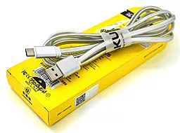 Кабель iKaku KSC-090 Xingguang 2M USB-A - Type-C 14w 2.8a 2м cable Silver - фото Кабель iKaku KSC-090 Xingguang 2M USB-A - Type-C 14w 2.8a 2м cable Silver