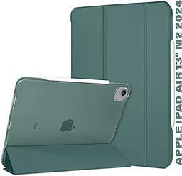 Чехол для планшета BeCover Tri Fold Hard для Apple iPad Air 13" M2 2024, M3 2025 Dark Green (711723) - фото Чехол для планшета BeCover Tri Fold Hard для Apple iPad Air 13" M2 2024, M3 2025 Dark Green (711723)