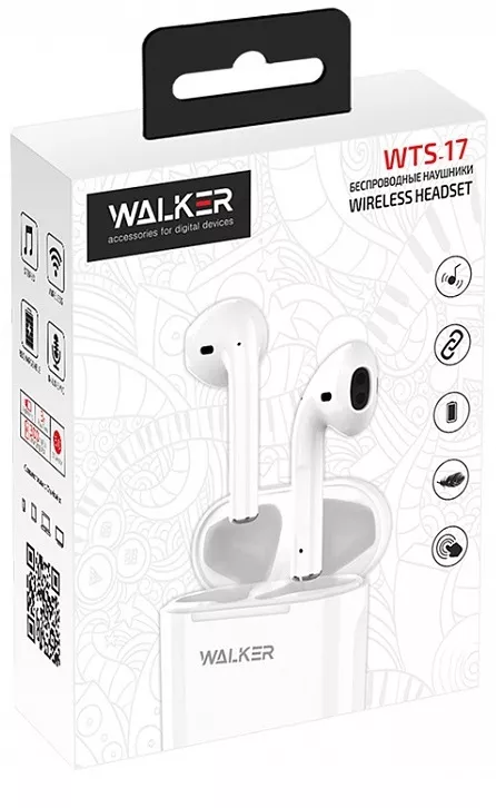 Наушники Walker WTS-17 White - фото 2