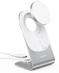 Беспроводное (индукционное) зарядное устройство Choetech T518-F 15w wireless charger + подставка-держатель White - фото Беспроводное (индукционное) зарядное устройство Choetech T518-F 15w wireless charger + подставка-держатель White