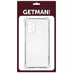Чехол GETMAN Ease logo усиленные углы для Samsung Galaxy A73 5G Бесцветный (прозрачный) - миниатюра 2