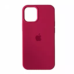 Чехол Silicone Case Full для Apple iPhone 15 Rose red