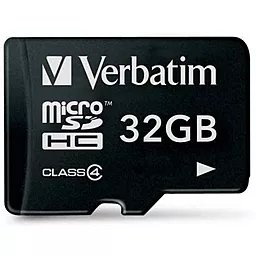 Карта пам'яті Verbatim microSDHC 32GB Class 4 (44008)