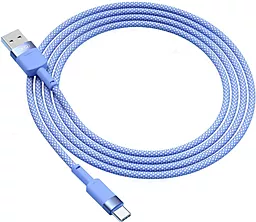 Кабель XO NB198 USB-A - Type-C 12w 2.4a 1м cable Blue - мініатюра 2 Кабель XO NB198 USB-A - Type-C 12w 2.4a 1м cable Blue - мініатюра 2