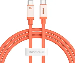 Кабель Baseus 0 Series USB Type-C - Type-C 100w 5a 1м PD cable Orange (P10368800731-00) - фото Кабель Baseus 0 Series USB Type-C - Type-C 100w 5a 1м PD cable Orange (P10368800731-00)
