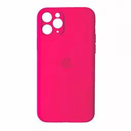 Чехол Silicone Case Full Camera для Apple iPhone 11 Pro Max Hot Pink