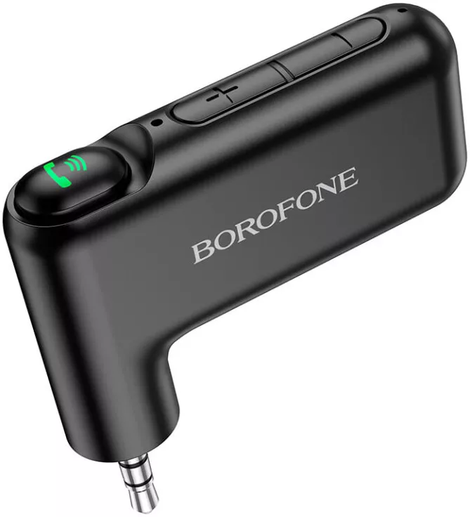 Блютуз-адаптер Borofone BC35 Wideway Car AUX BT Receiver Black - фото 3