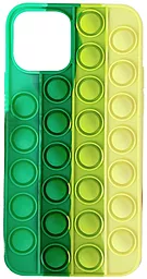 Чехол 1TOUCH 3D Silicone Pop it Blue для Apple iPhone 12 Pro Max Spearmint/Yellow